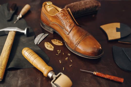 Leather restoration detail