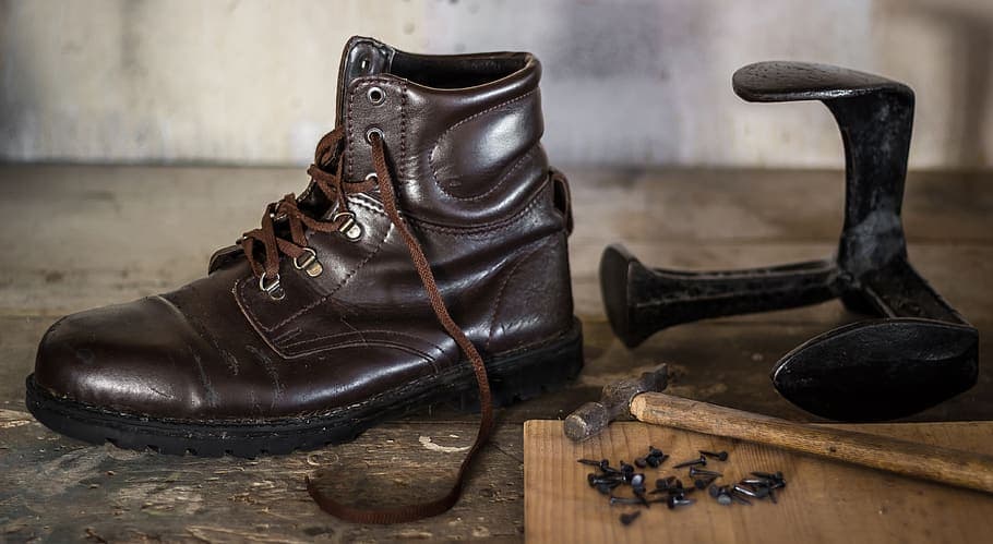 Finished shoe repair
